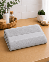 Plain Border Bath Towel