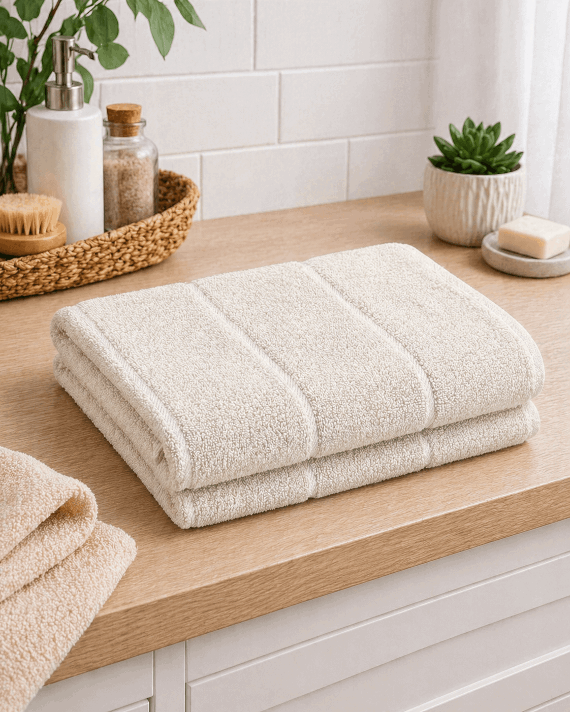 Premium Cotton Dobby Bath Towel