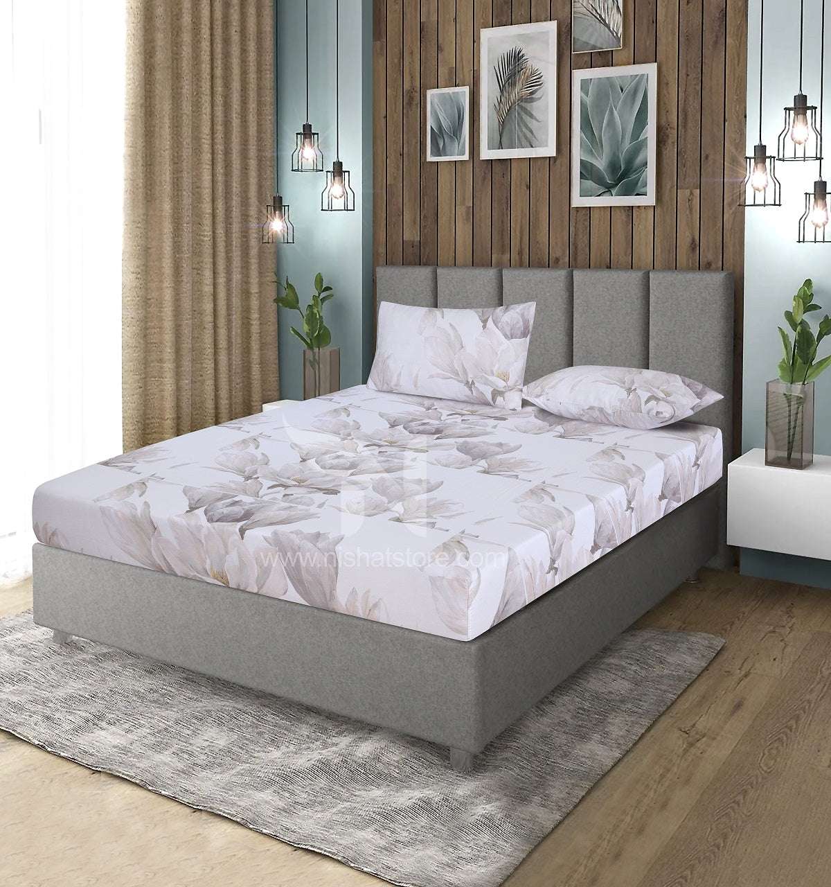 Fitted Double Bed Sheet DS# 332