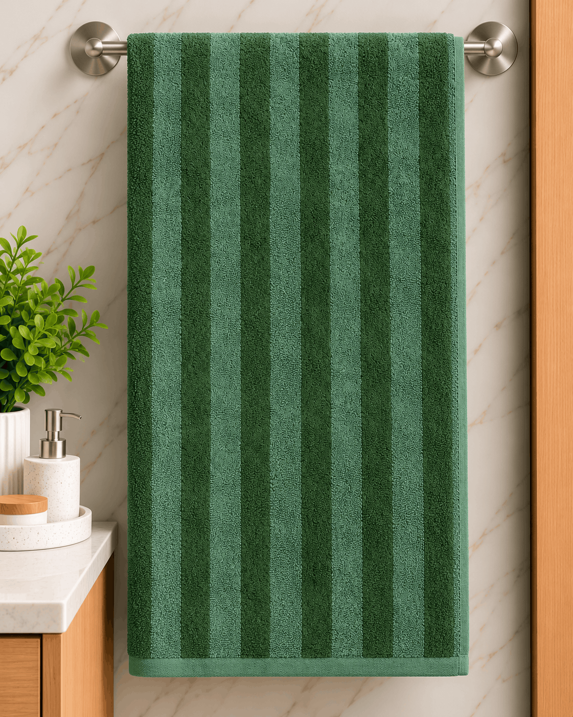 Vertical Striped Bath Towel