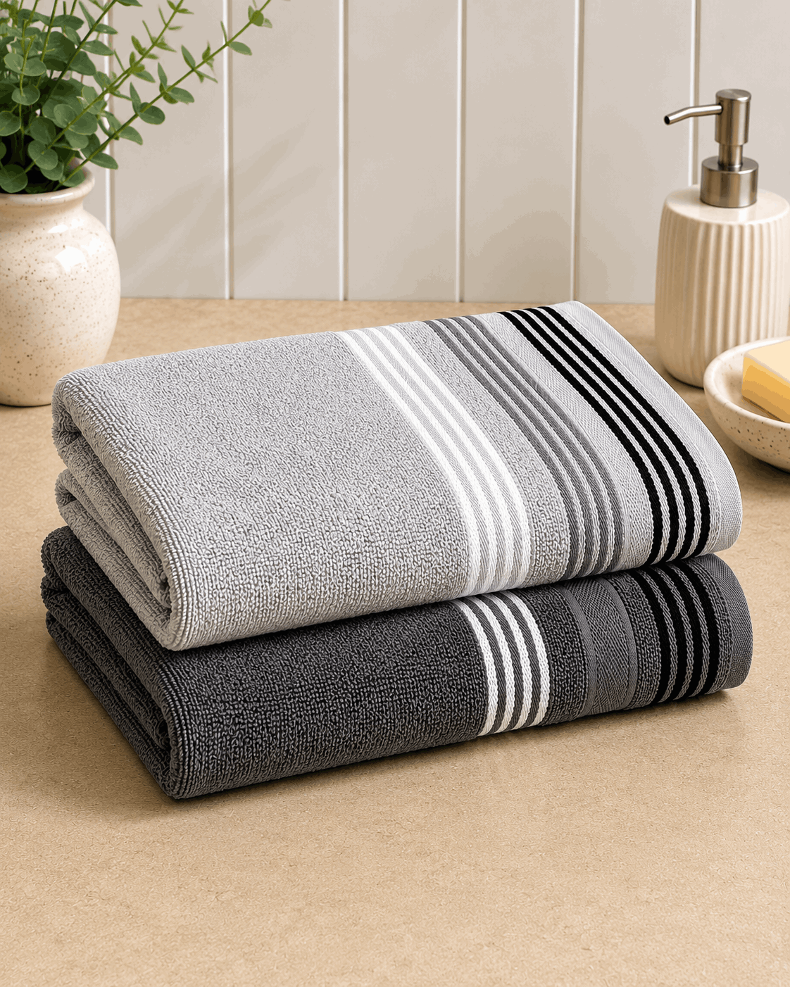 Apex Stripe Bath Towel - Nishat Creative Store