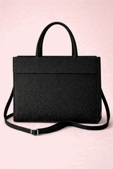 Black Shimmer Square Satchel with Gold Hardware - Nishat Creative Store