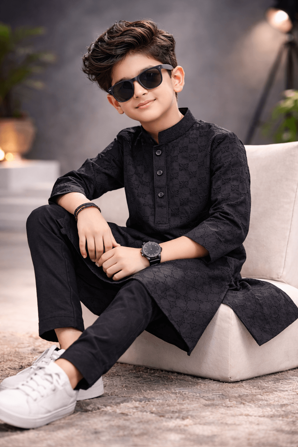 Boy Chikankari Shalwar Kameez KDC 024 - Nishat Creative Store