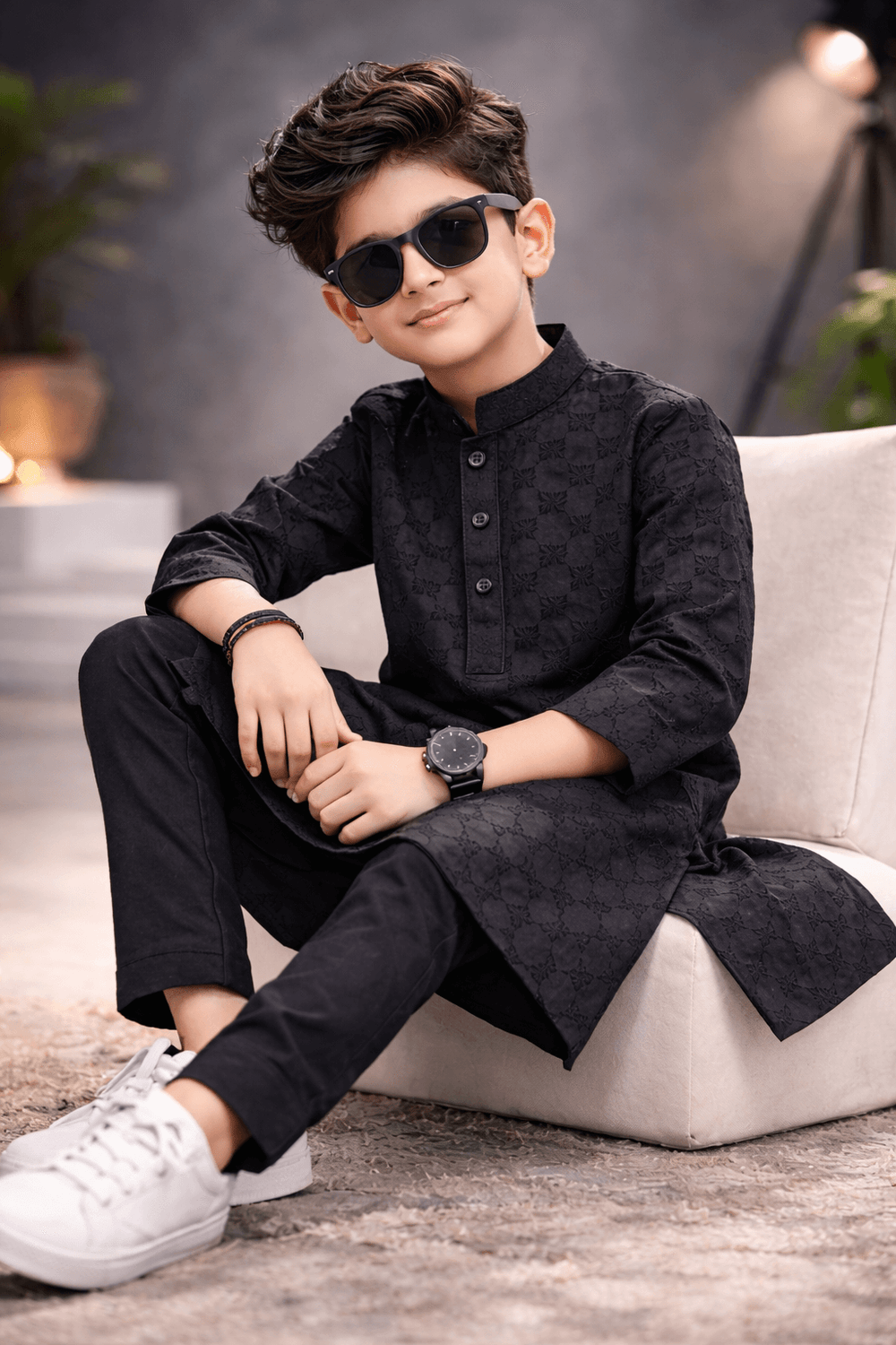 Boy Chikankari Shalwar Kameez KDC 024 - Nishat Creative Store