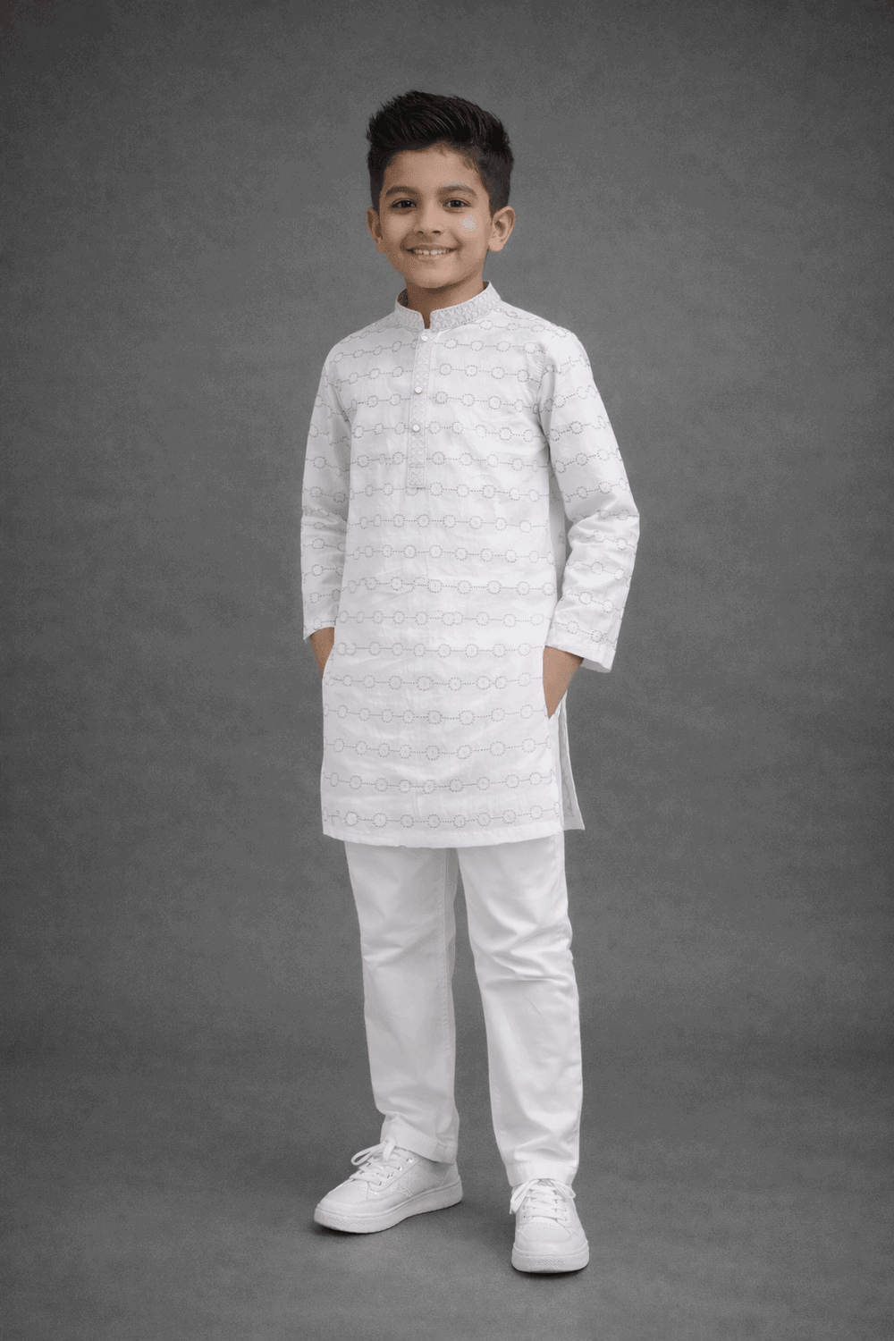 Boy Embroidered Printed Shalwar Kameez KDC 023 - Nishat Creative Store