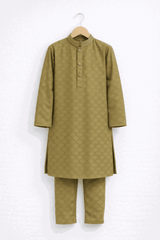 Boy Embroidered Self Shalwar Kameez KDC 020 - Nishat Creative Store