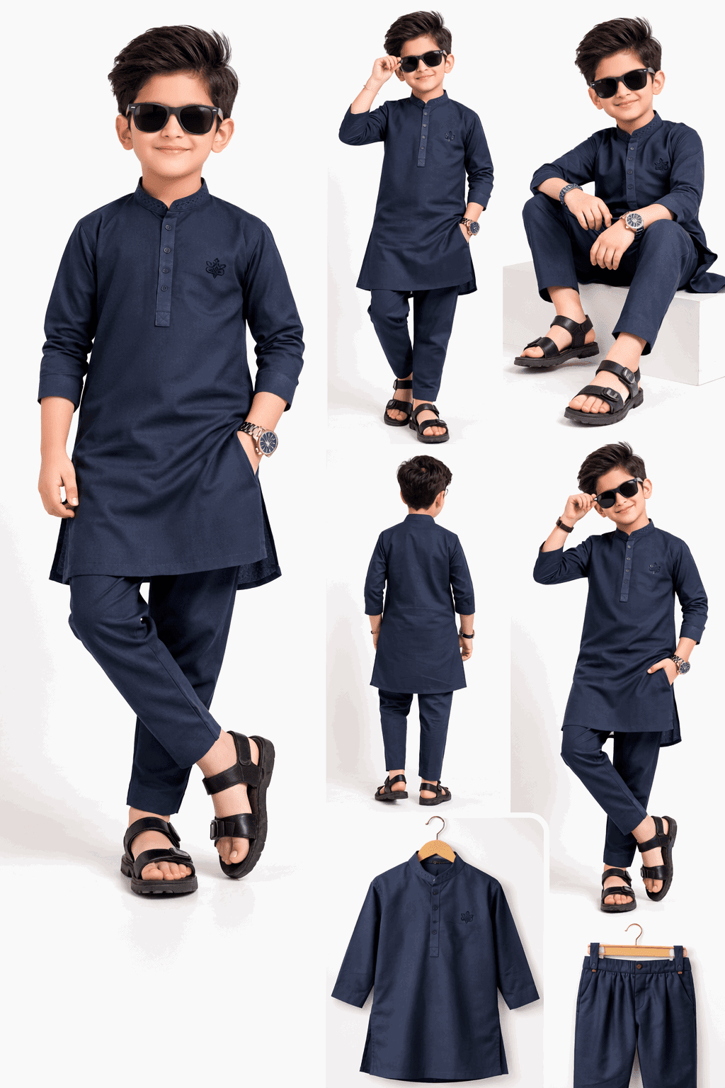 Boy Embroidered Shalwar Kameez KDC 012 - Nishat Creative Store