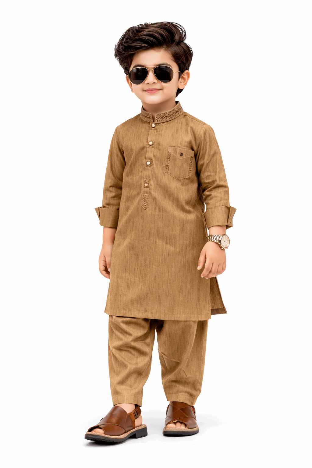 Boy Embroidered Shalwar Kameez KDC 014 - Nishat Creative Store
