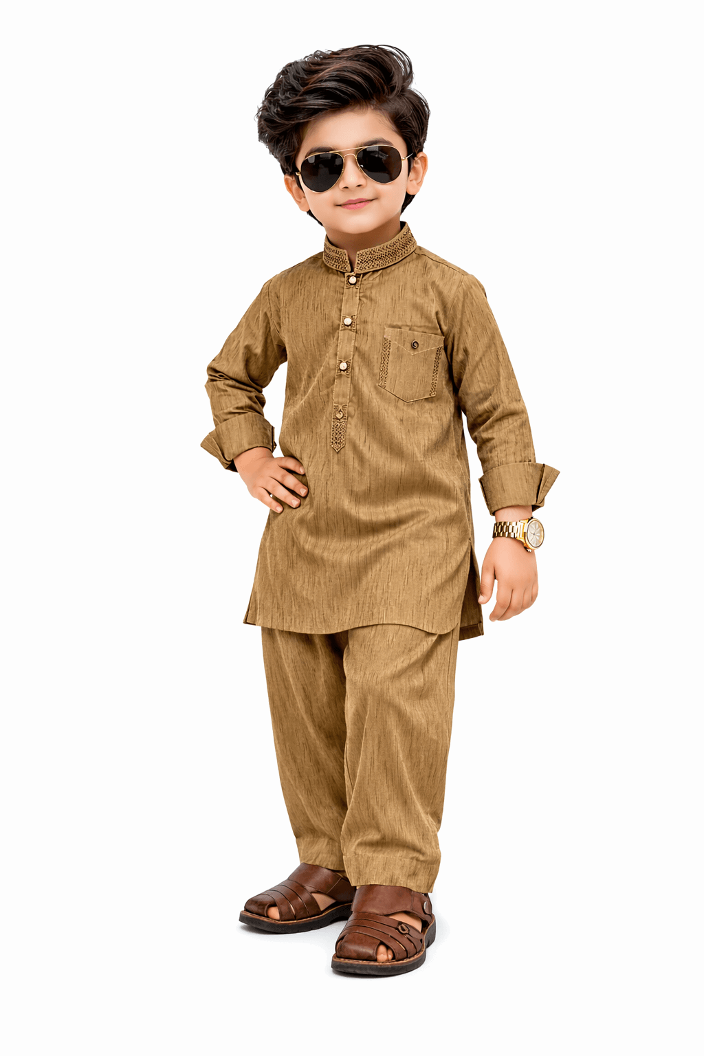 Boy Embroidered Shalwar Kameez KDC 014 - Nishat Creative Store