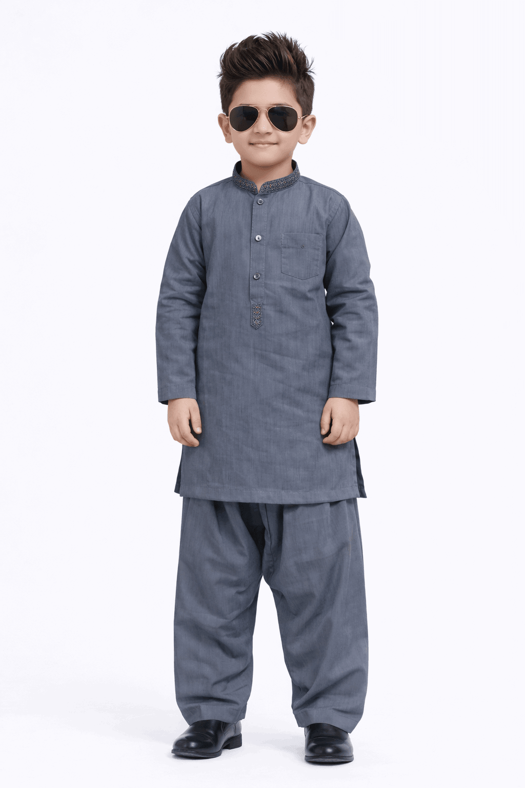 Boy Embroidered Shalwar Kameez KDC 015 - Nishat Creative Store