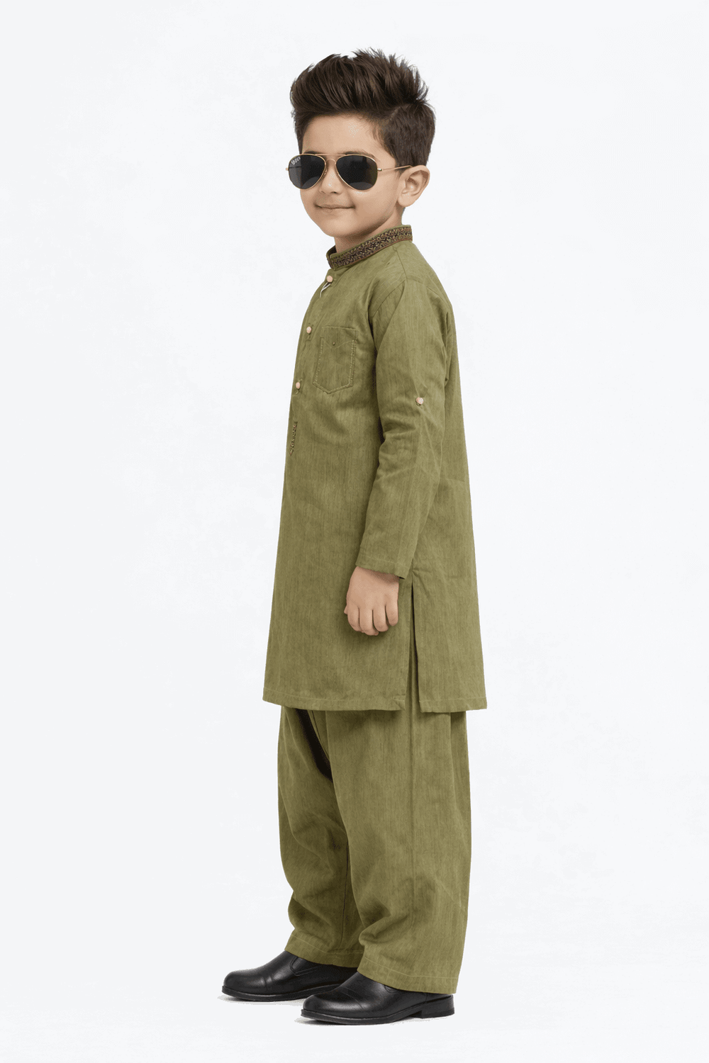 Boy Embroidered Shalwar Kameez KDC 016 - Nishat Creative Store