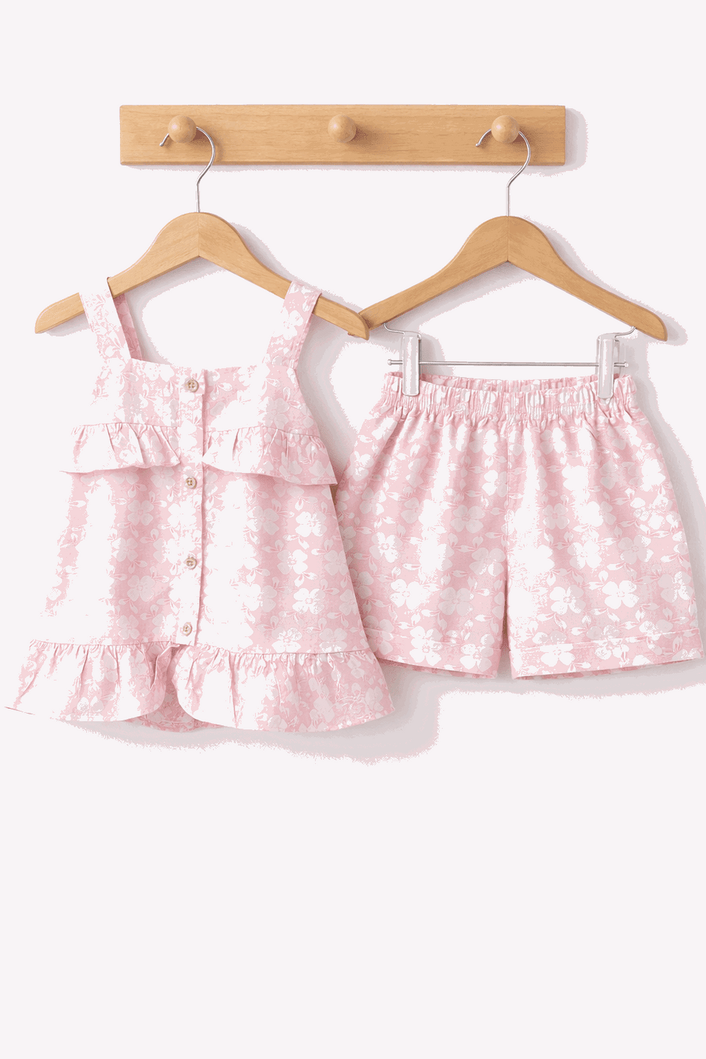 Bright Striped pink two Piece Children's Outfit