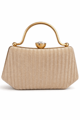 Champagne Gold Crystal Gala Clutch - Nishat Creative Store