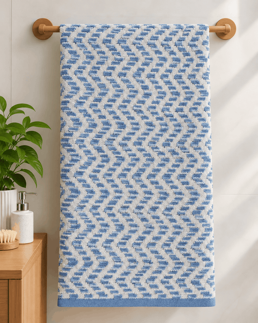 Chevron Pattern Bath Towel - Nishat Creative Store