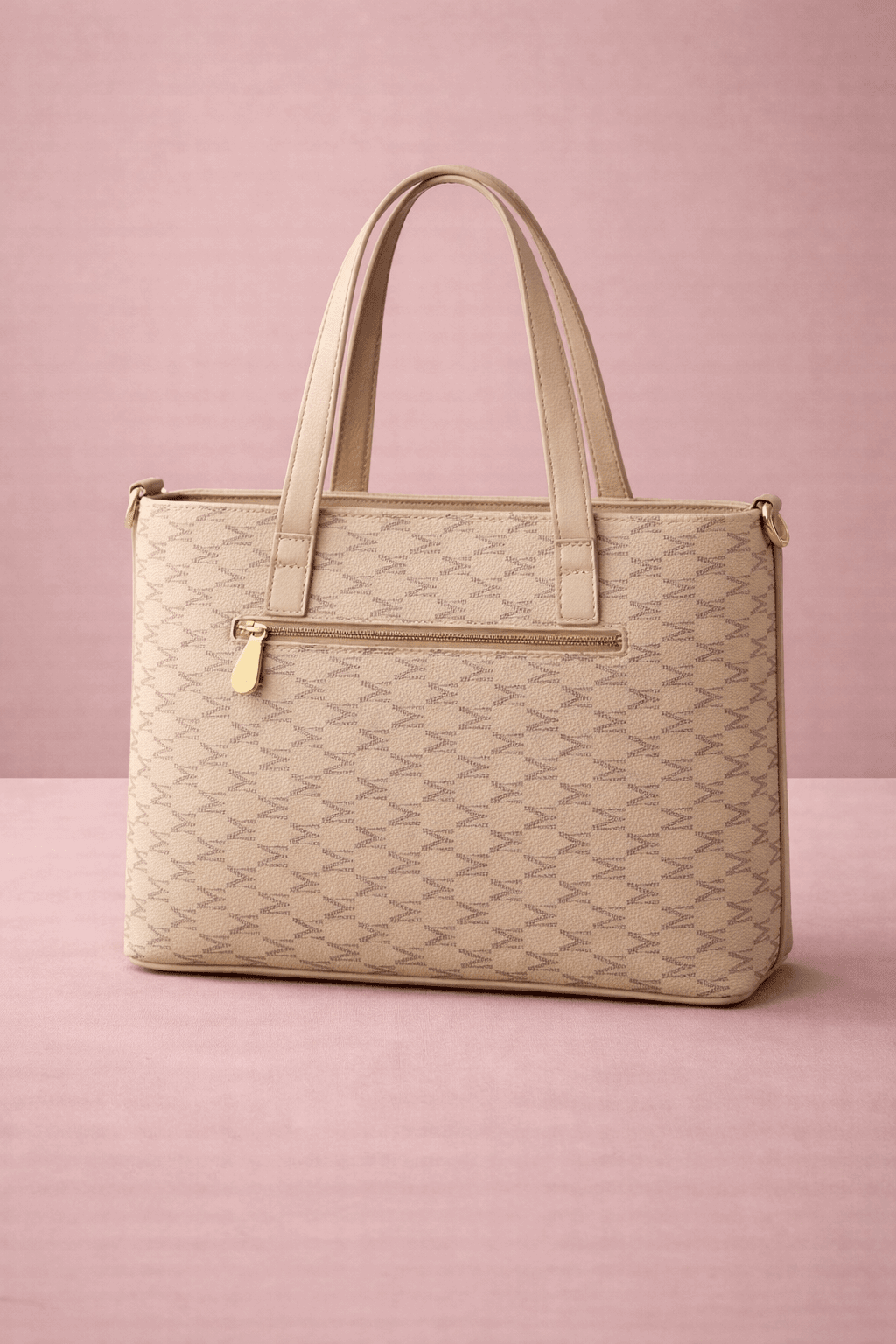 Chlèo Monogram Signature M Tote Bag – Classic Cream - Nishat Creative Store
