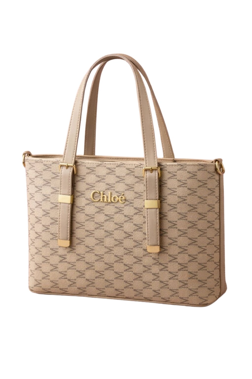 Chlèo Monogram Signature M Tote Bag – Classic Cream - Nishat Creative Store