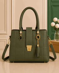 Classic chcekered Pattern Handbag - Nishat Creative Store