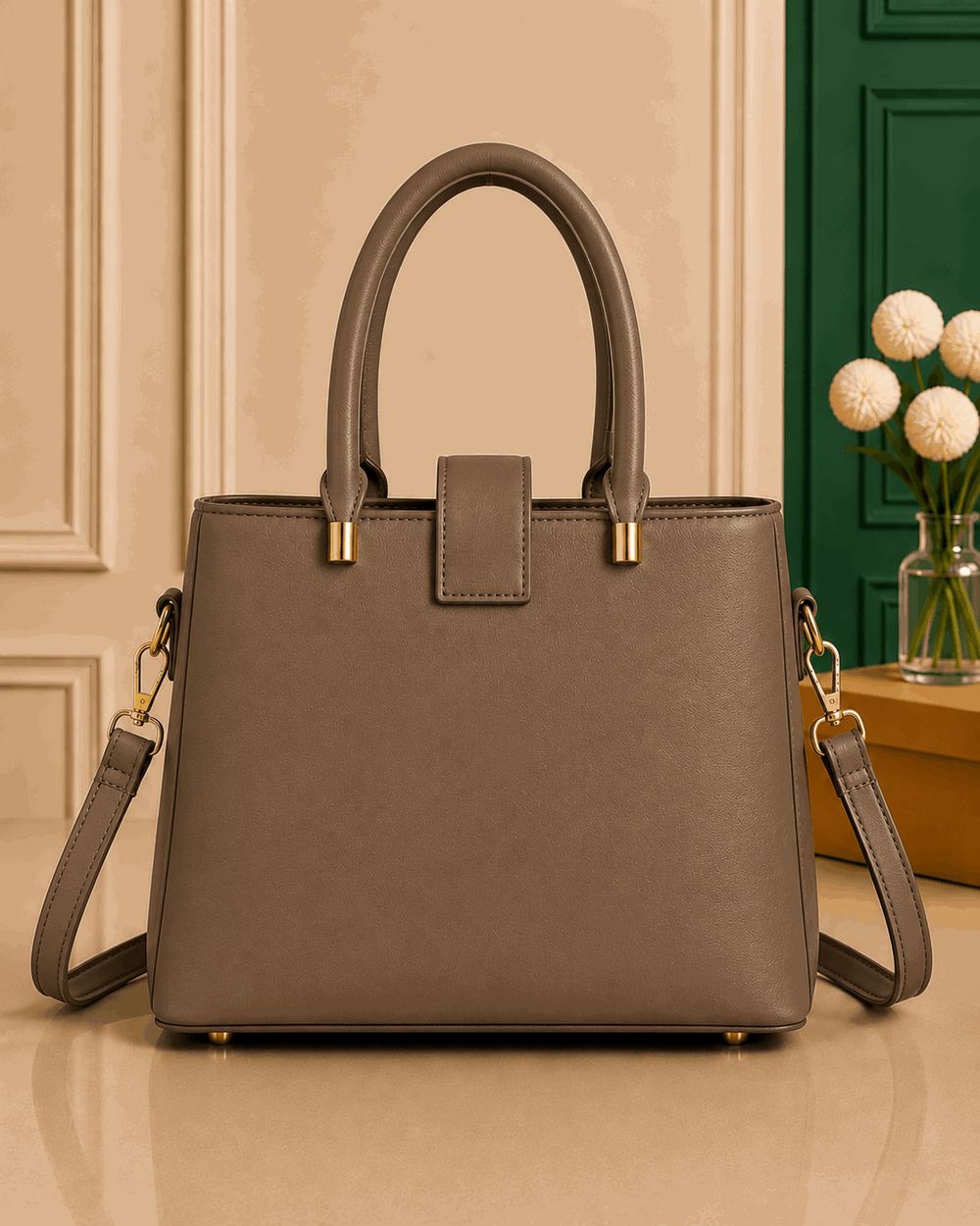 Classic chcekered Pattern Handbag - Nishat Creative Store
