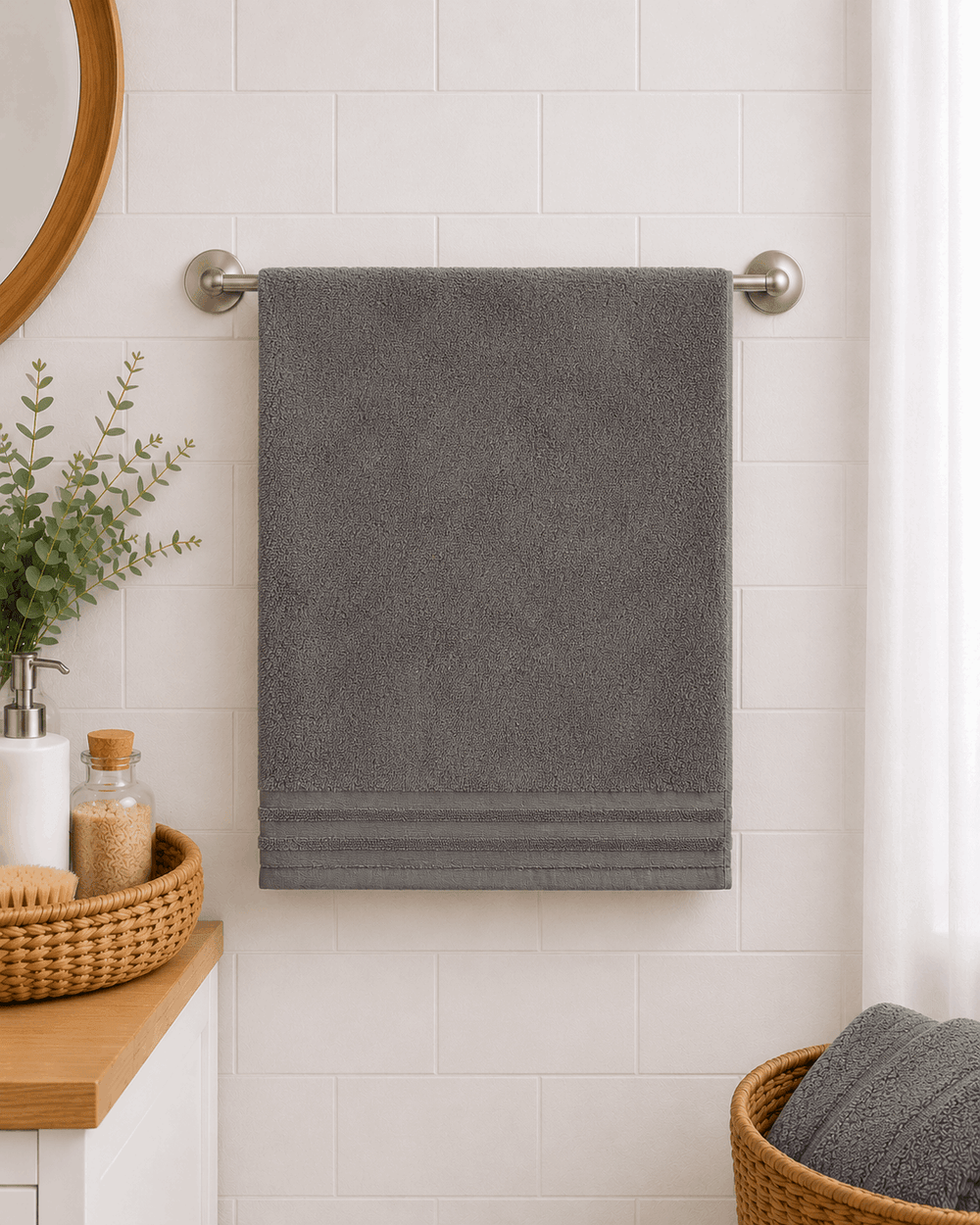 Classic Cotton Bath Towel Popcorn Pattern - Nishat Creative Store