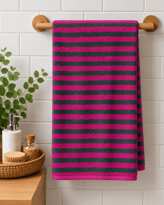 Classic Cotton Linear Bath Towel - Nishat Creative Store