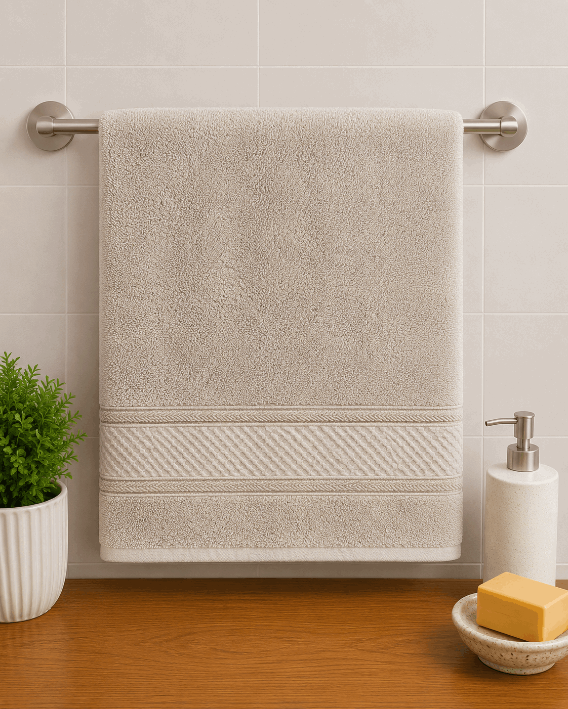 Corded Panel Border Hand Towel (Pack of 2) - Nishat Creative Store