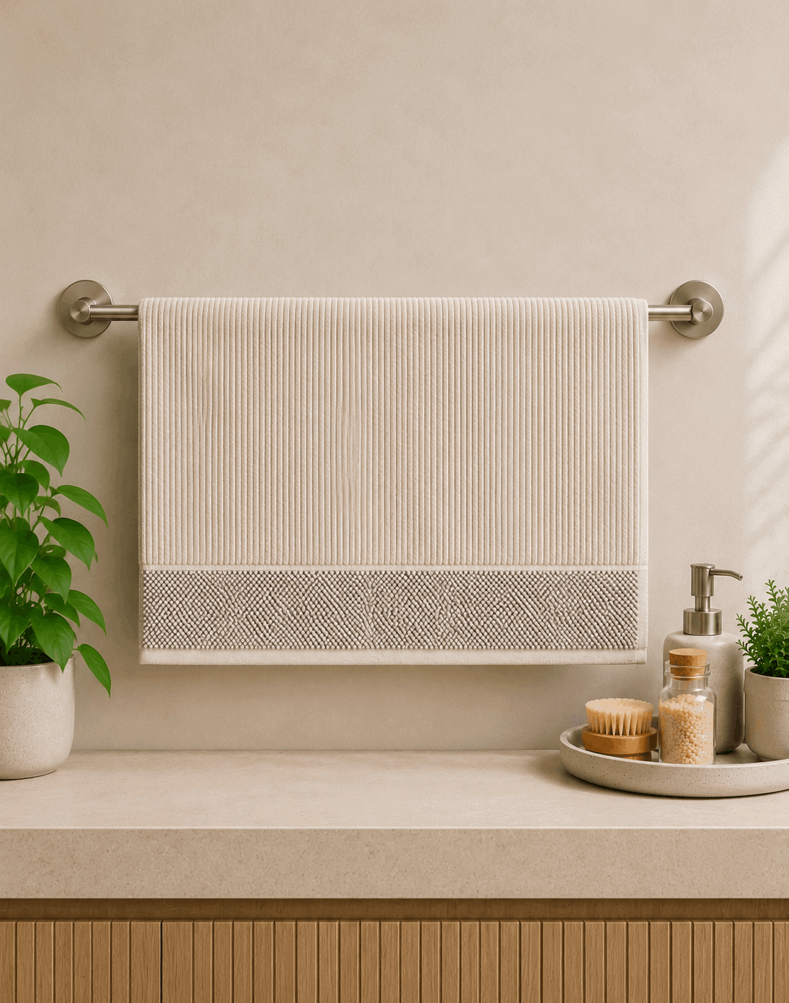 Cotrai Ribbed Bath Towel - Nishat Creative Store