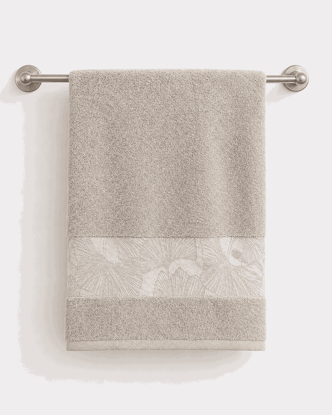 Cotton Hand Towel with Botanical Border Set of 2 - Nishat Creative Store