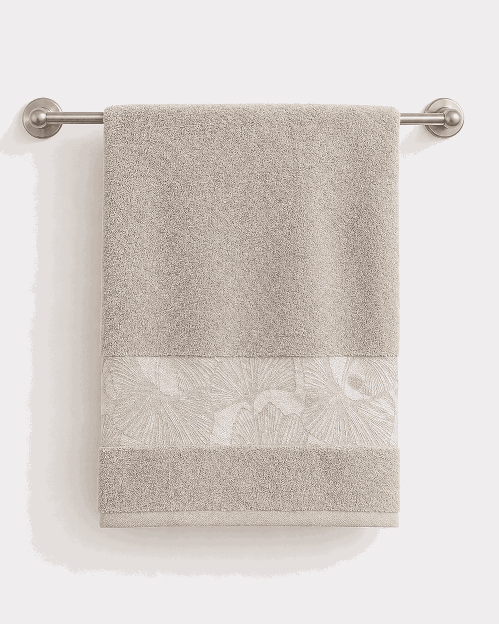 Cotton Hand Towel with Botanical Border Set of 2 - Nishat Creative Store
