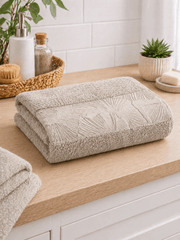 Cotton Hand Towel with Botanical Border Set of 2 - Nishat Creative Store