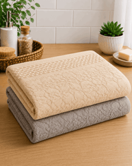 Damask Pattern Bath Towel - Nishat Creative Store