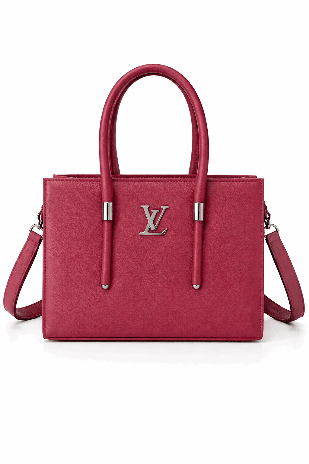 Dark Pink Vegan Leather Satchel - Nishat Creative Store