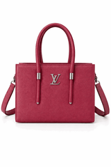 Dark Pink Vegan Leather Satchel - Nishat Creative Store