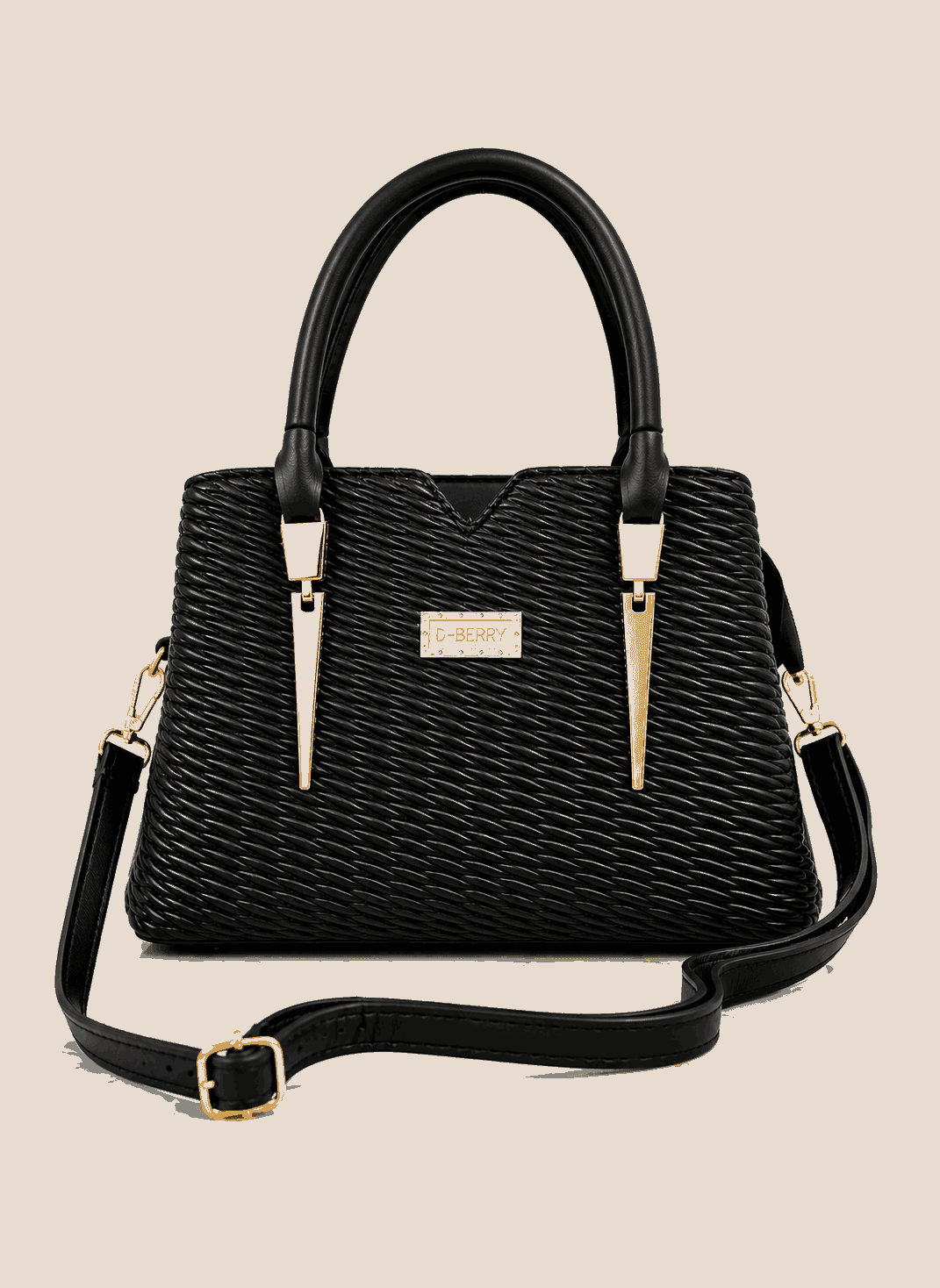 D.BERRY Quilted Leather Satchel - Nishat Creative Store
