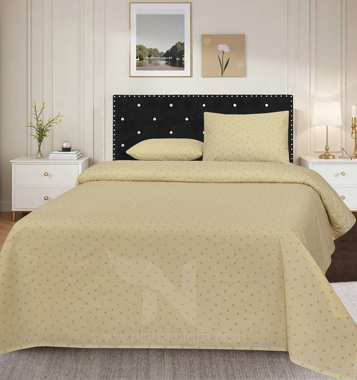 Double Bed Sheet Design NC-C 6040 - Nishat Creative Store