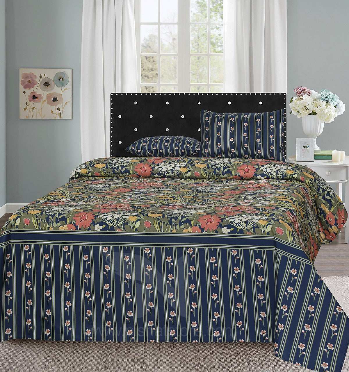 Double Bed Sheet Design NC-C 6075 - Nishat Creative Store