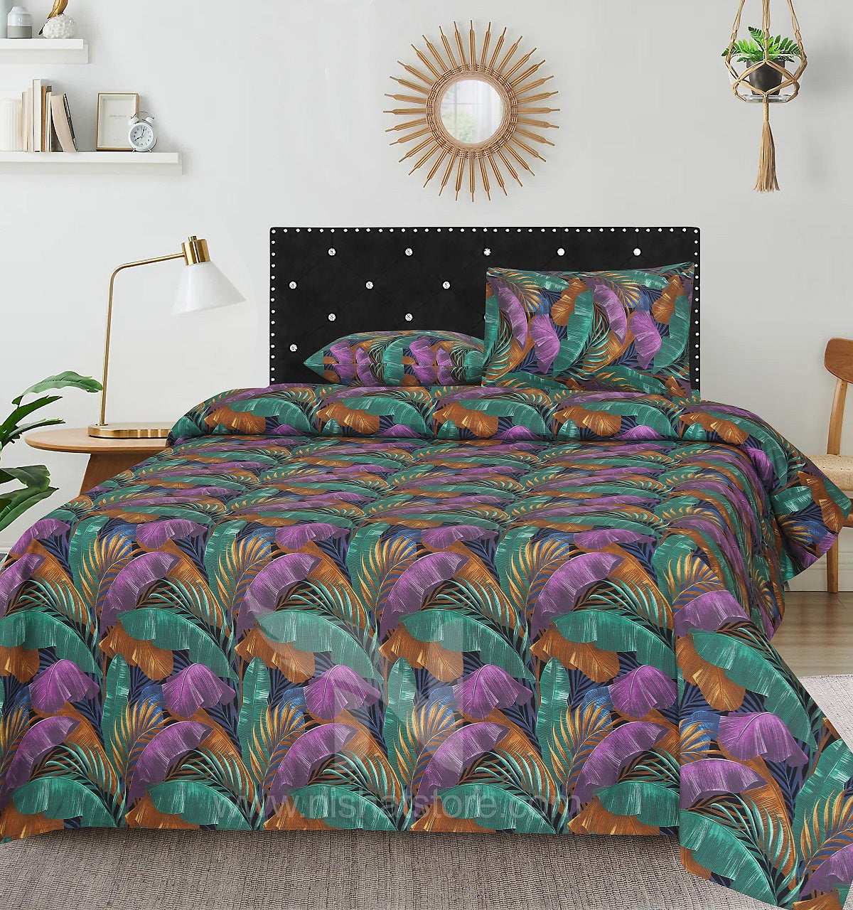 Double Bed Sheet Design NC-C 6092 - Nishat Creative Store