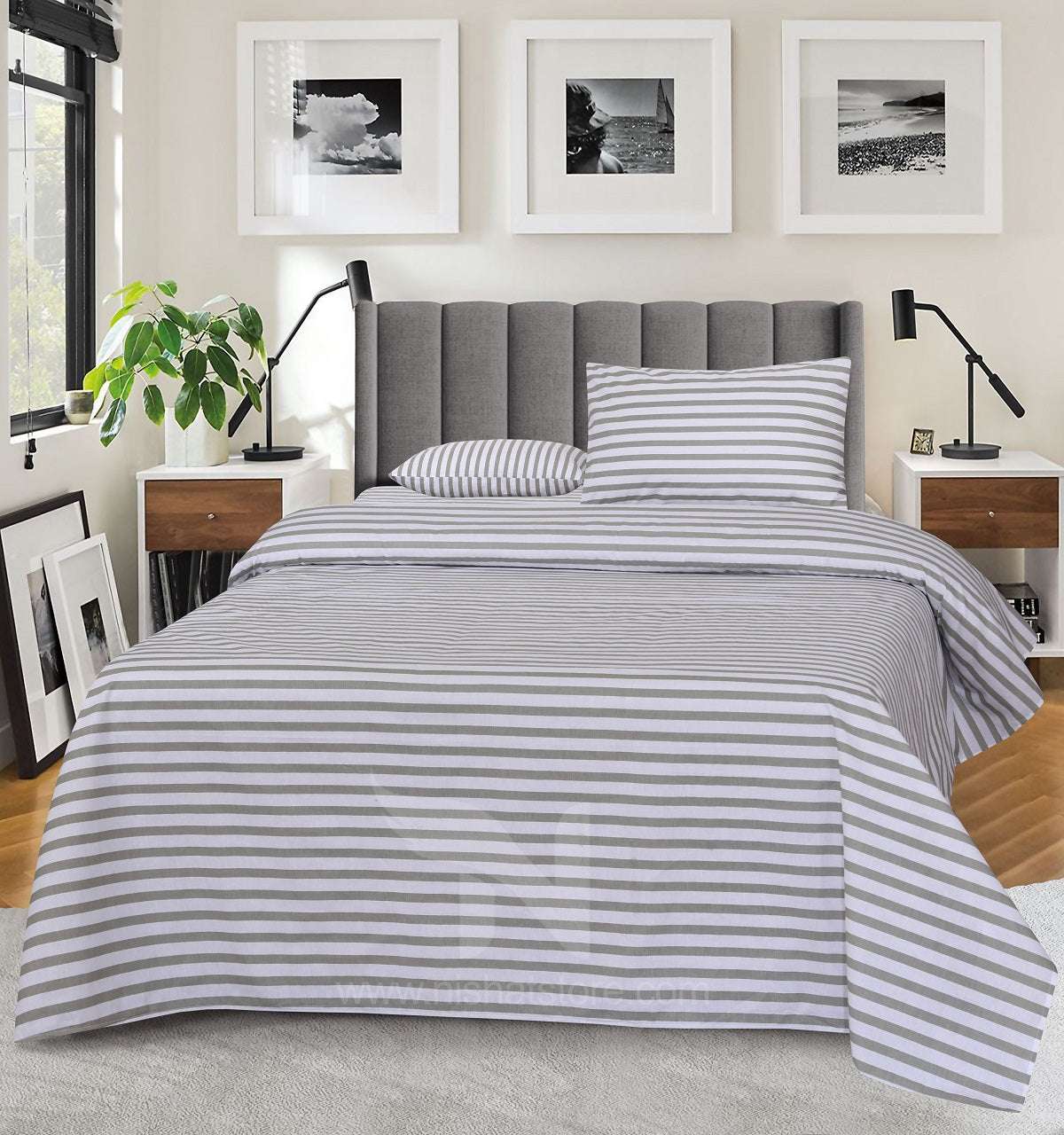 Double Bed Sheet Design NC-C 7034 - Nishat Creative Store