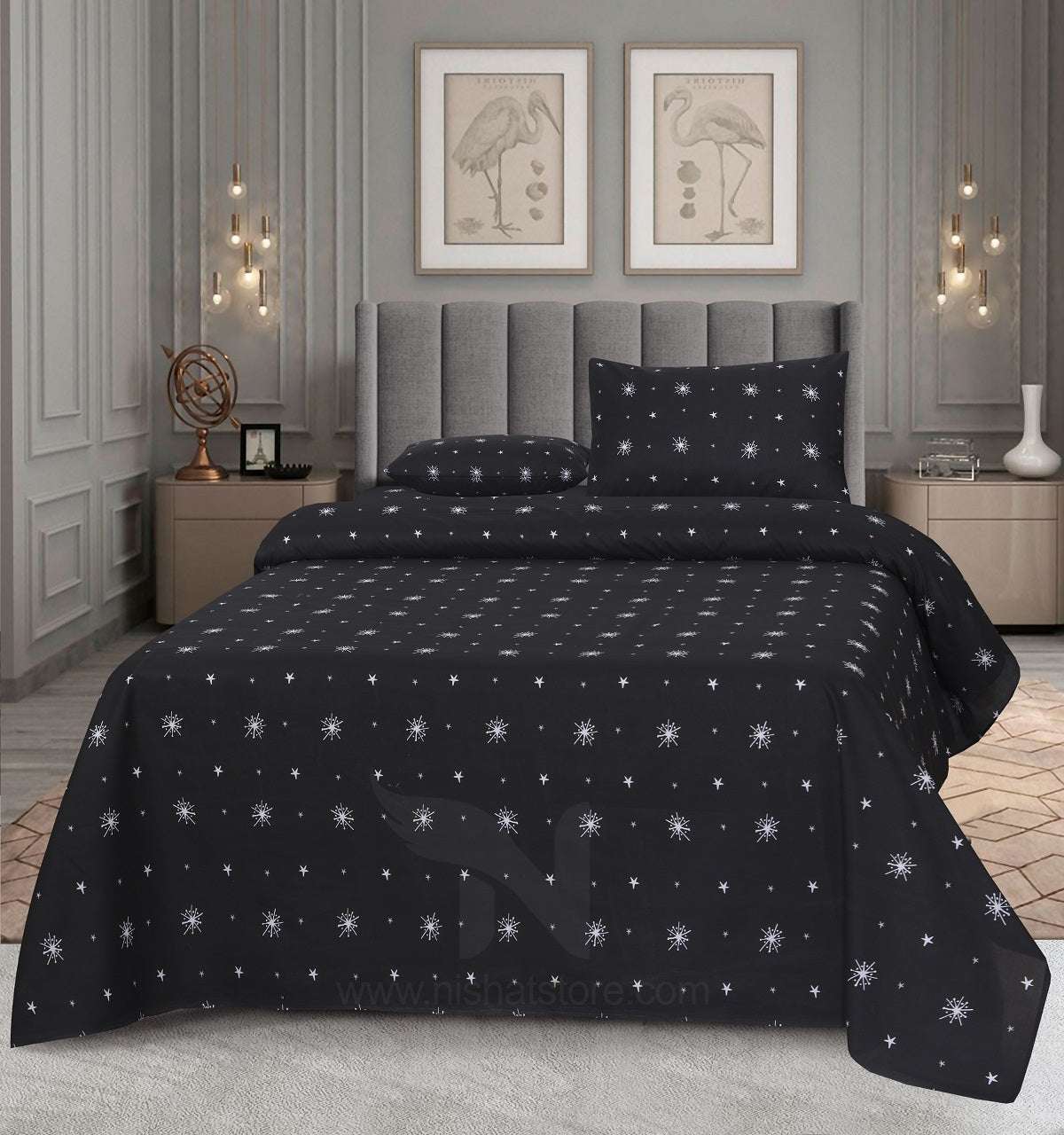 Double Bed Sheet Design NC-C 7037 - Nishat Creative Store