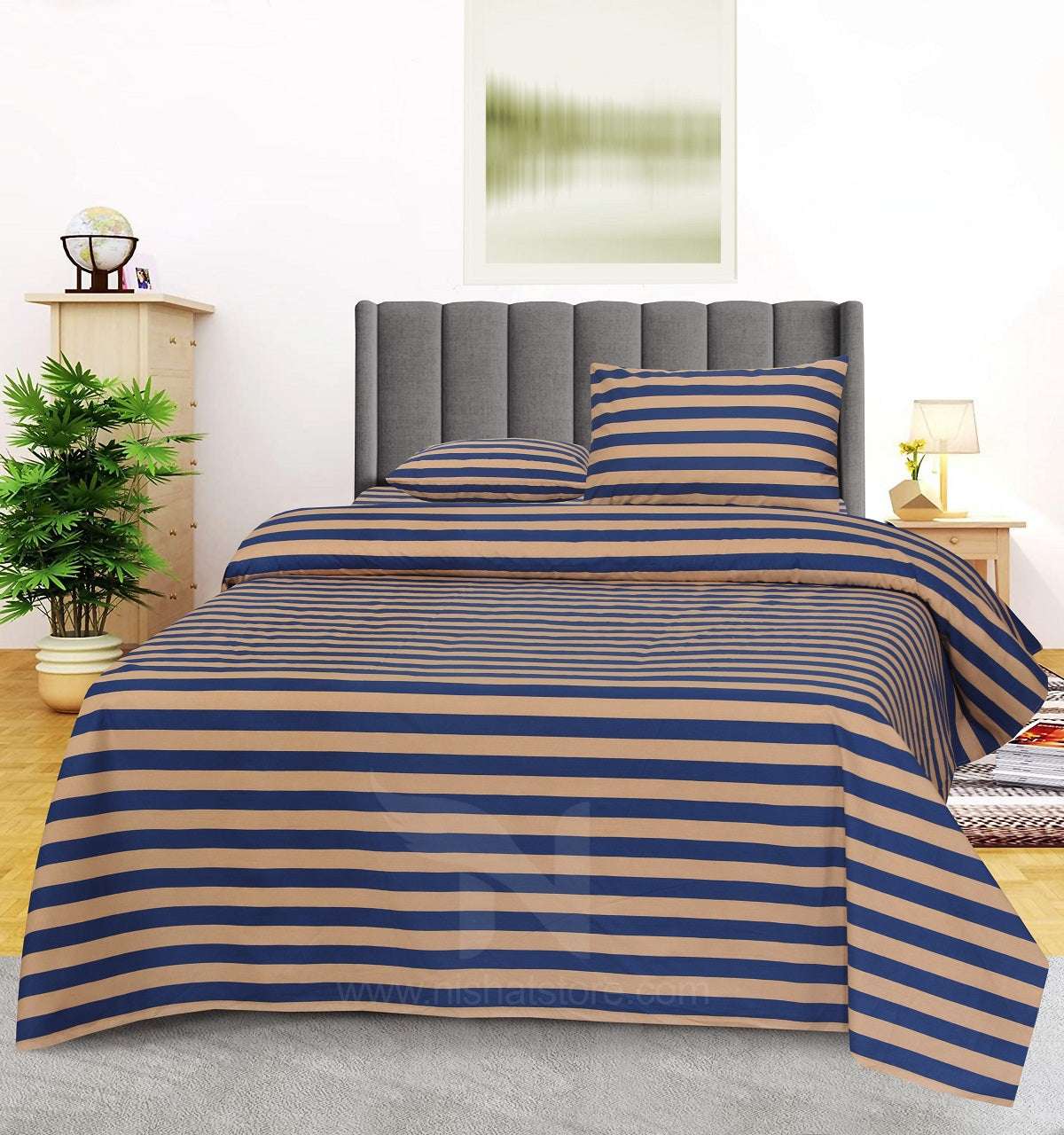 Double Bed Sheet Design NC-C 7045 - Nishat Creative Store