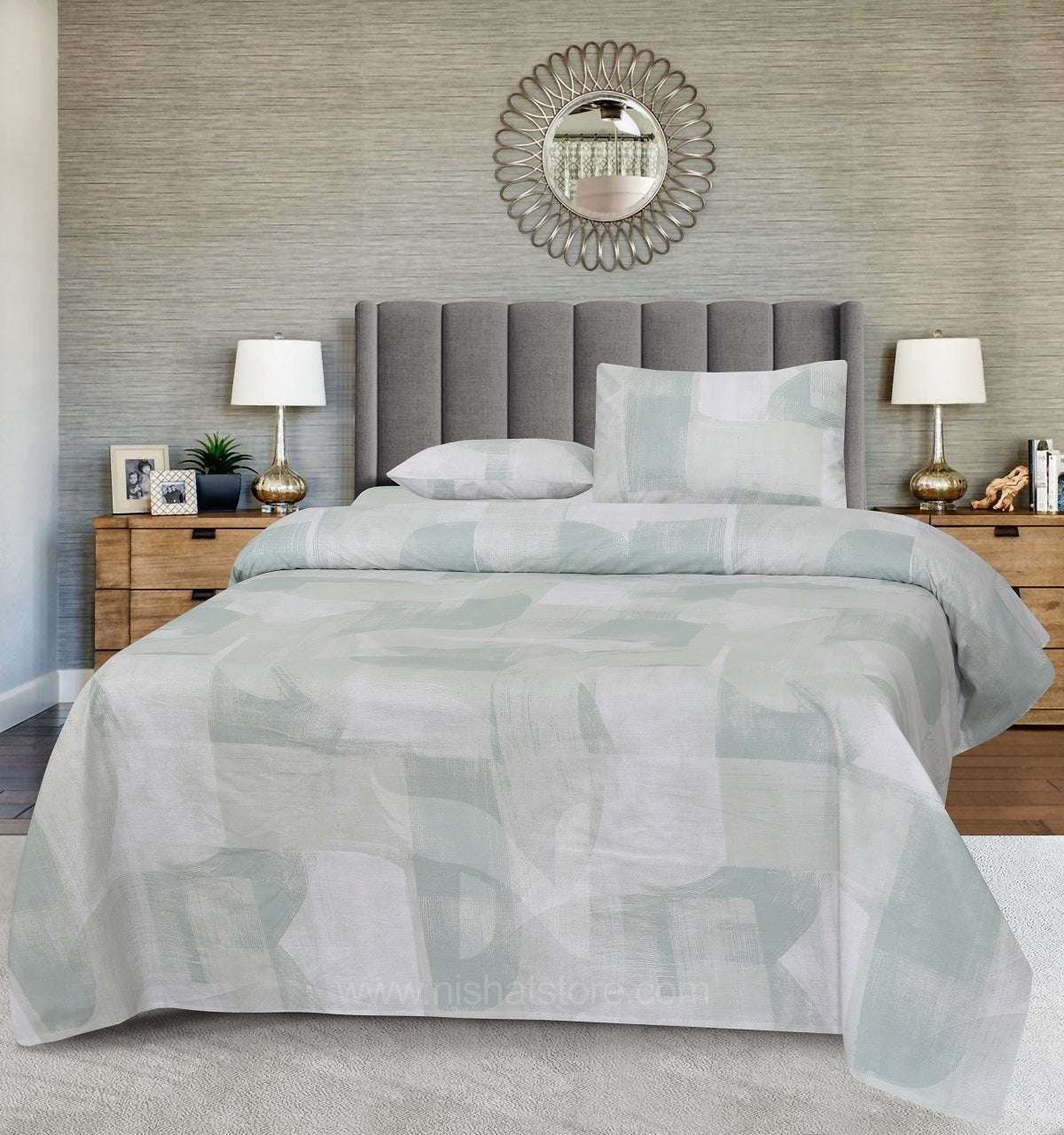 Double Bed Sheet Design NC-C 7048 - Nishat Creative Store