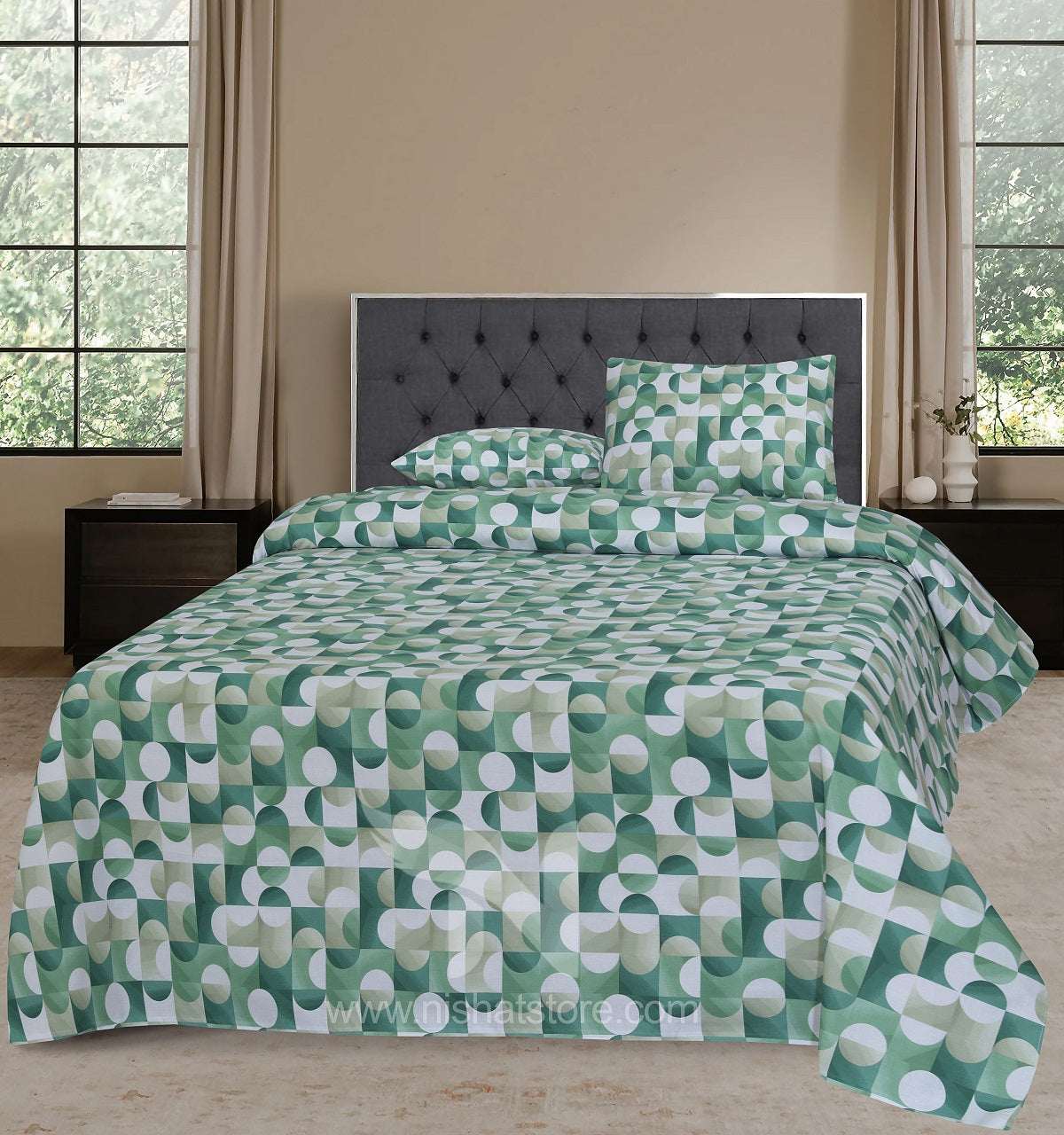 Double Bed Sheet Design NC-C 7088 - Nishat Creative Store