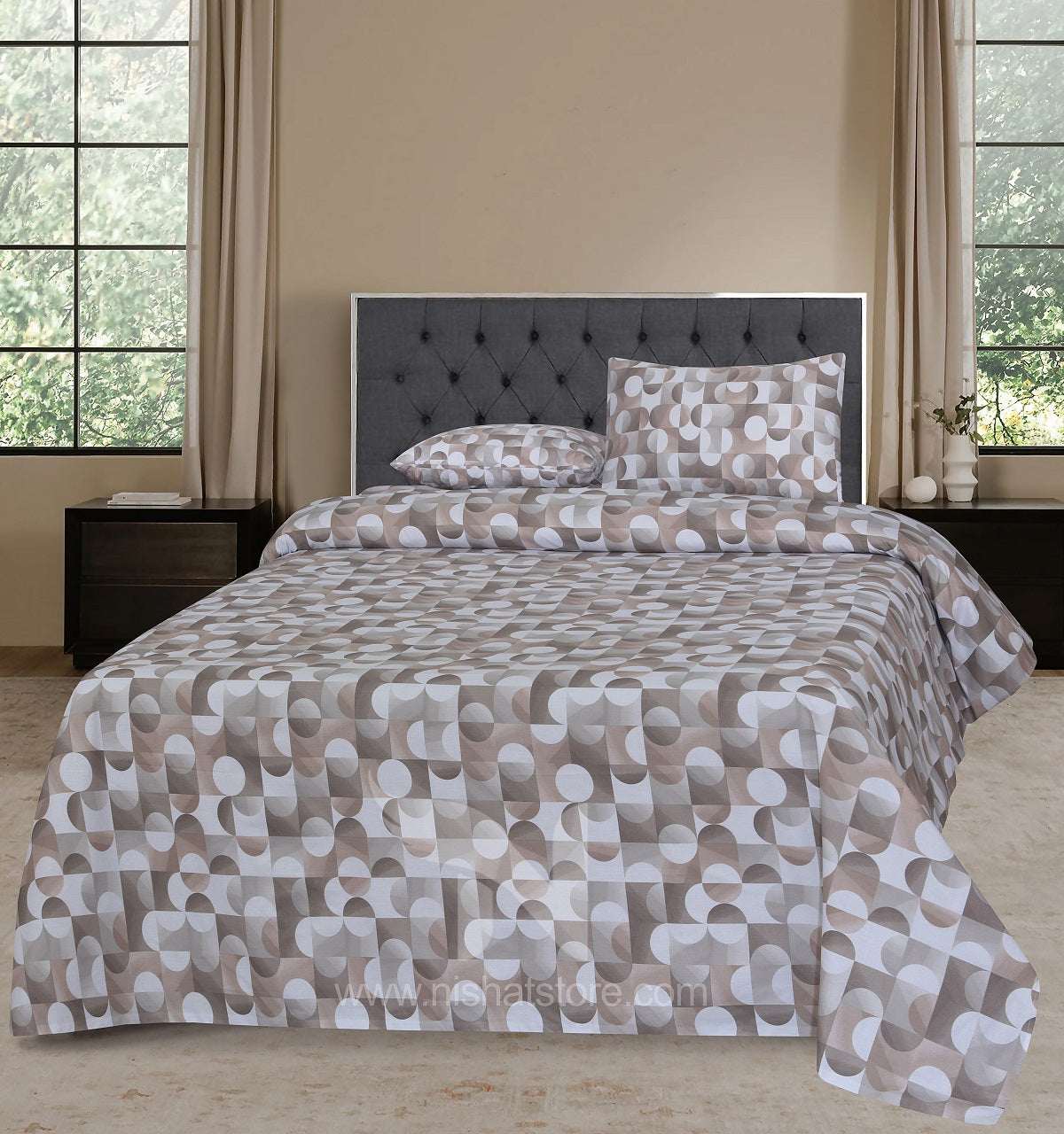 Double Bed Sheet Design NC-C 7090 - Nishat Creative Store