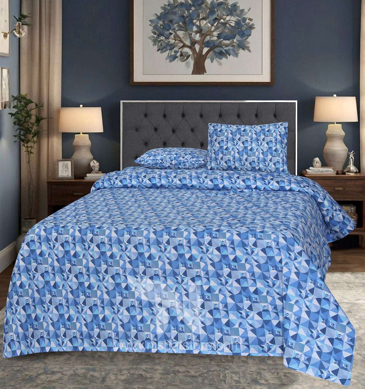 Double Bed Sheet Design NC-C 7099 - Nishat Creative Store