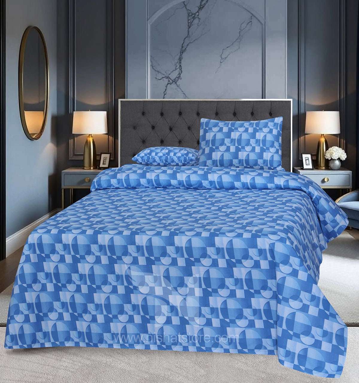 Double Bed Sheet Design NC-C 7113 - Nishat Creative Store