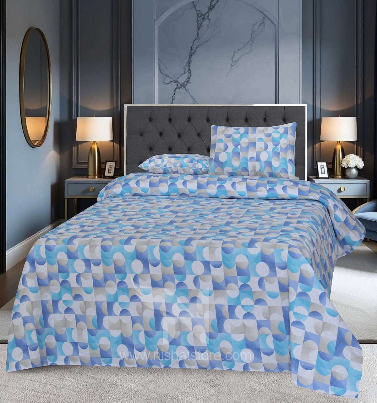 Double Bed Sheet Design NC-C 7114 - Nishat Creative Store