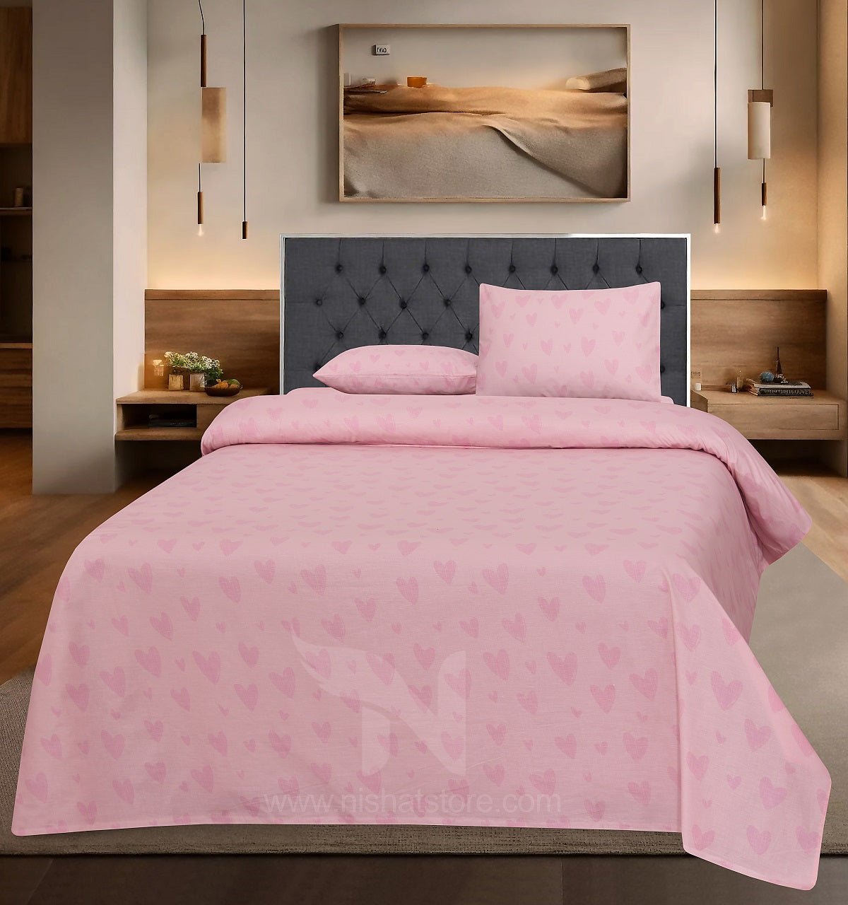 Double Bed Sheet Design NC-C 7136 - Nishat Creative Store