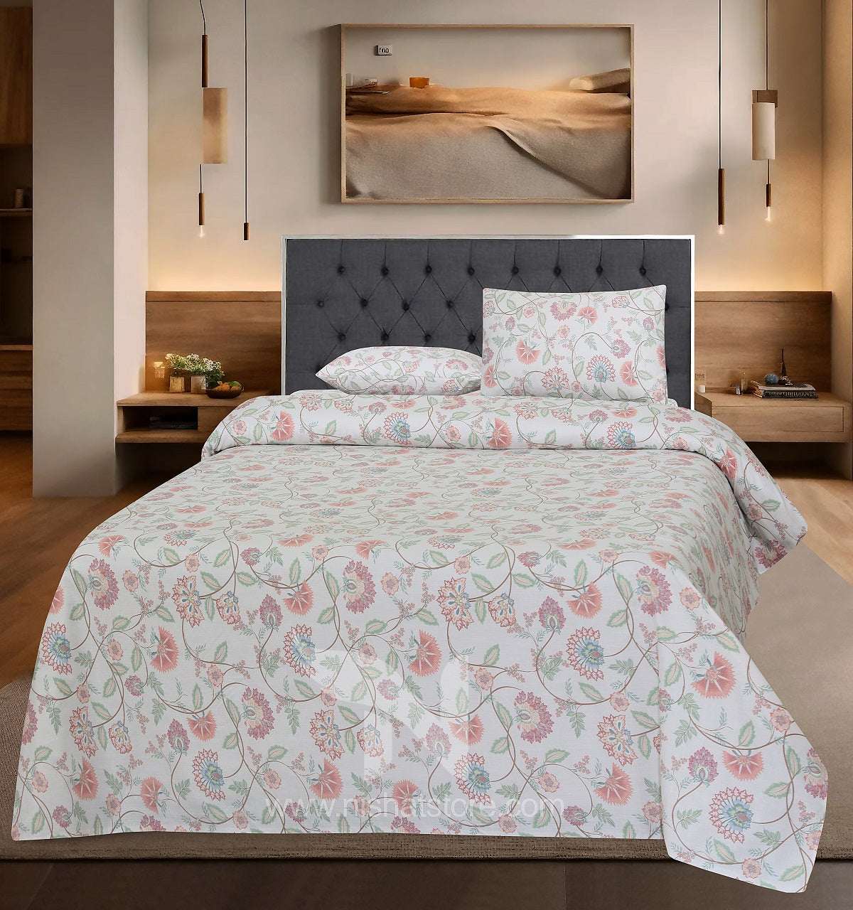 Double Bed Sheet Design NC-C 7137 - Nishat Creative Store