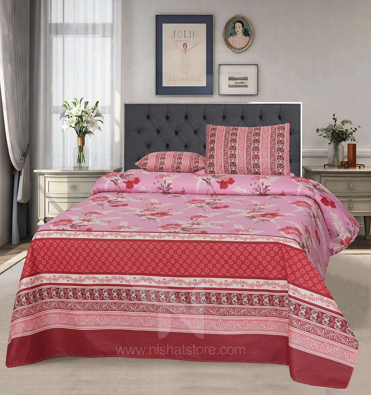 Double Bed Sheet Design NC-C 7152 - Nishat Creative Store