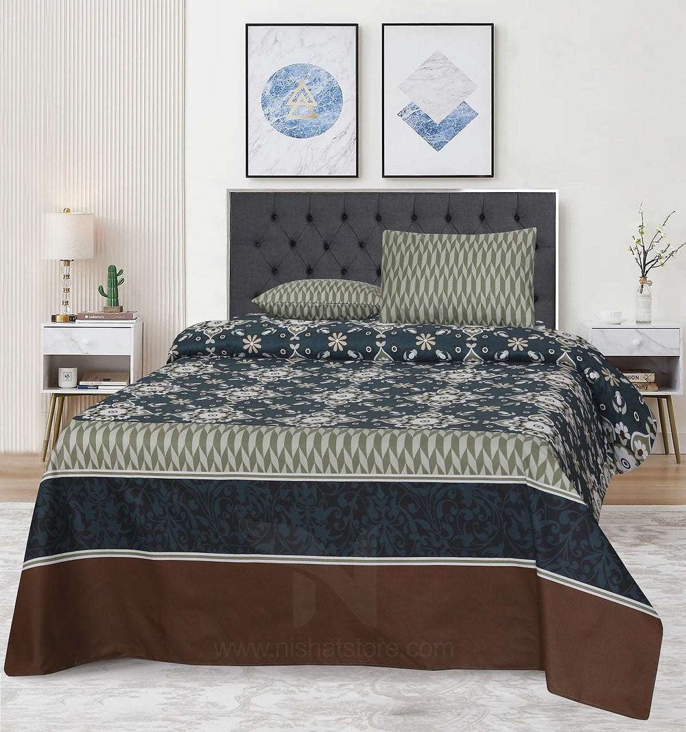 Double Bed Sheet Design NC-C 7153 - Nishat Creative Store