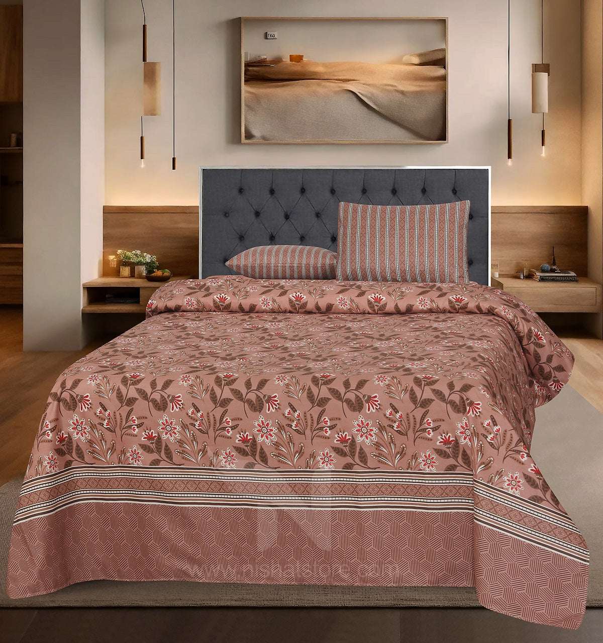 Double Bed Sheet Design NC-C 7154 - Nishat Creative Store